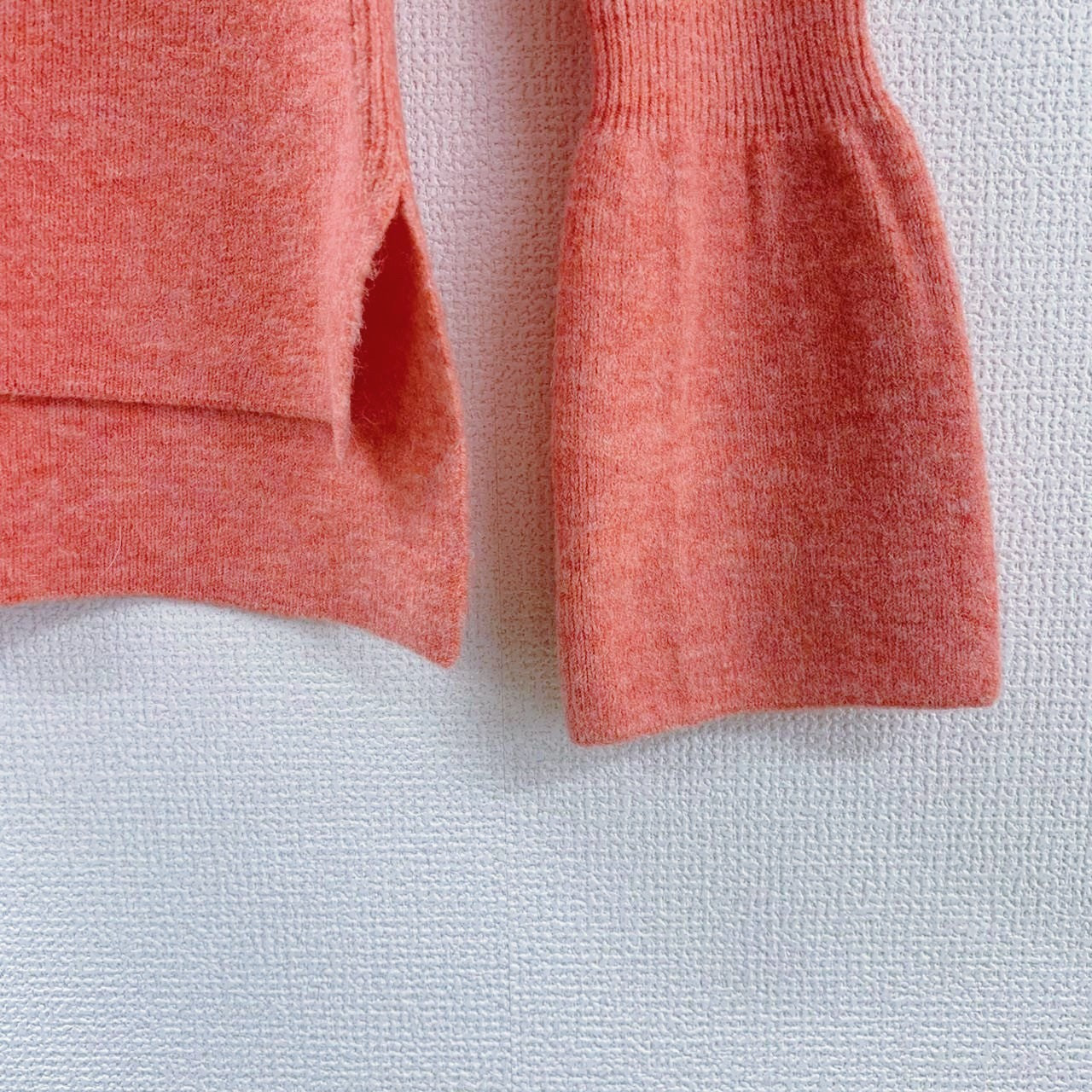 高領泡泡袖針織上衣