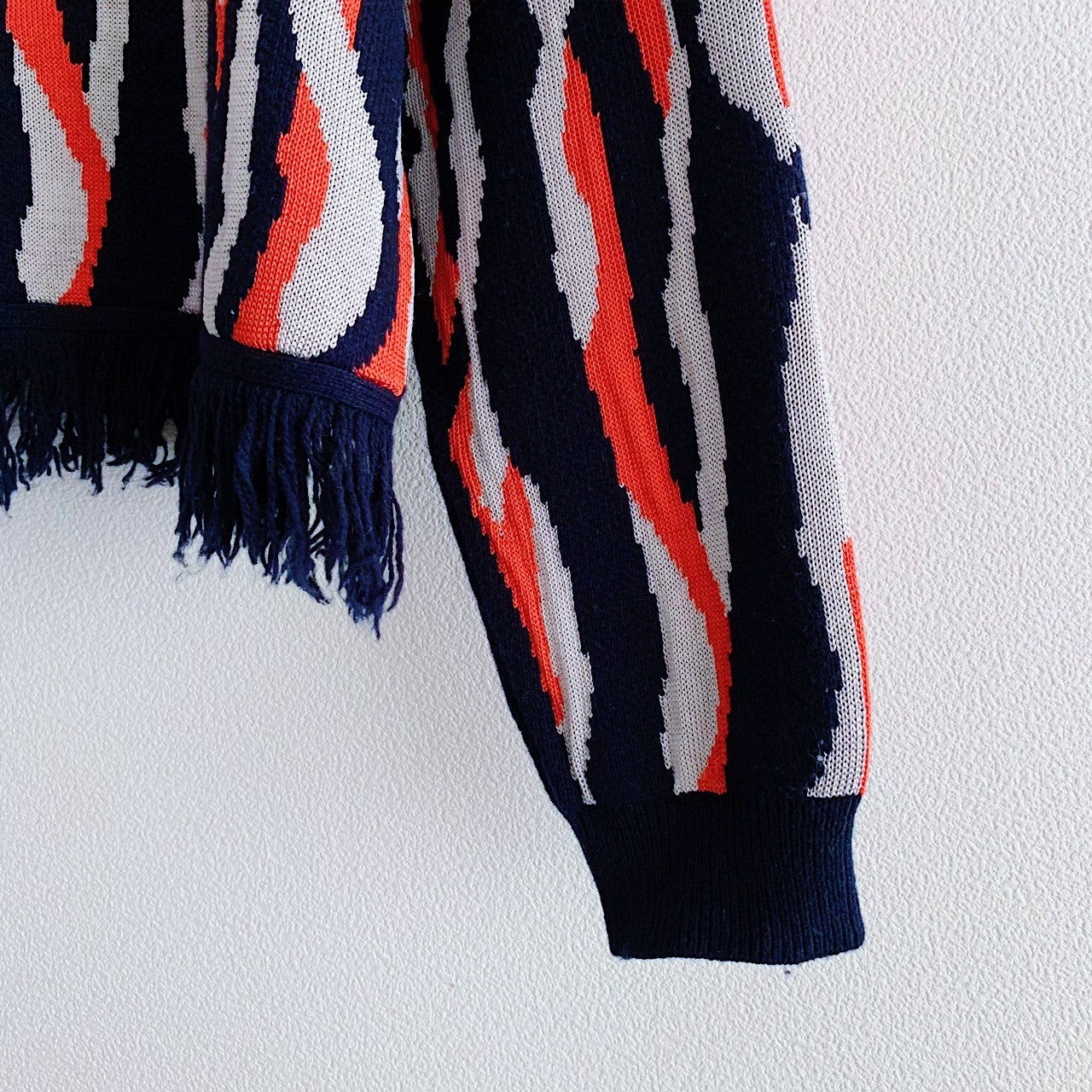 MULTI COLOR FRINGE KNIT TOP