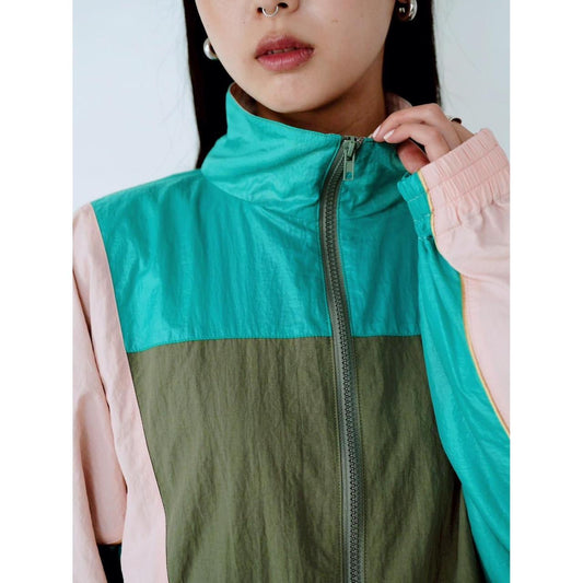 COLOR BLOCK TRACK JACKET