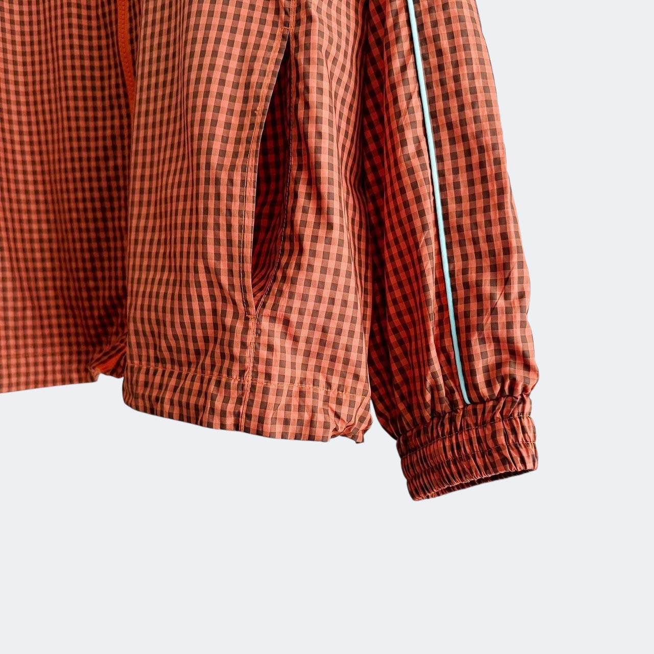 【PRE-ORDER】GINGHAM PANEL TRACK JACKET