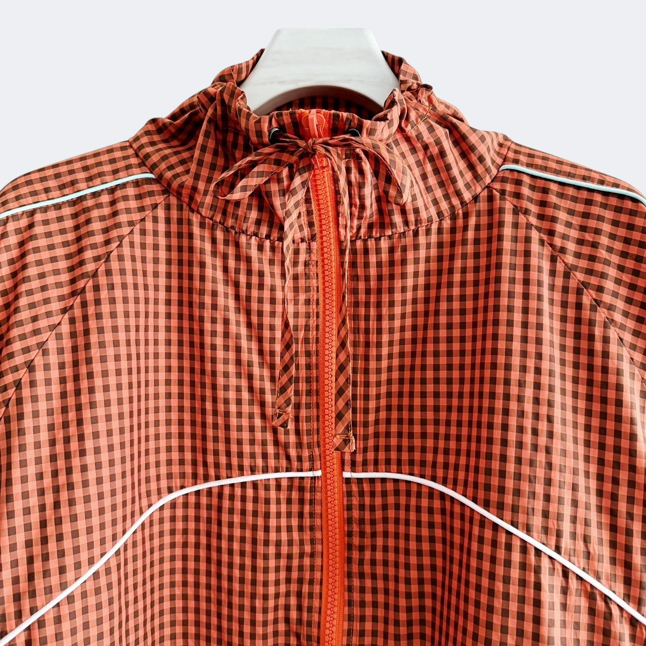 【PRE-ORDER】GINGHAM PANEL TRACK JACKET