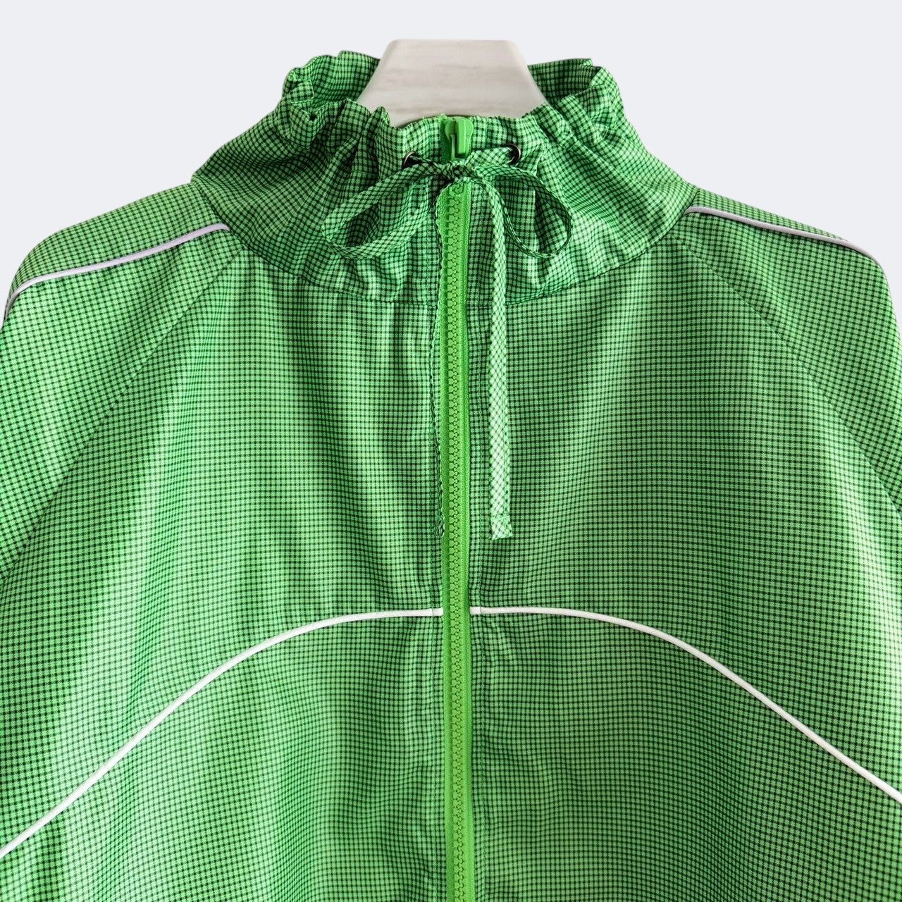 【PRE-ORDER】GINGHAM PANEL TRACK JACKET