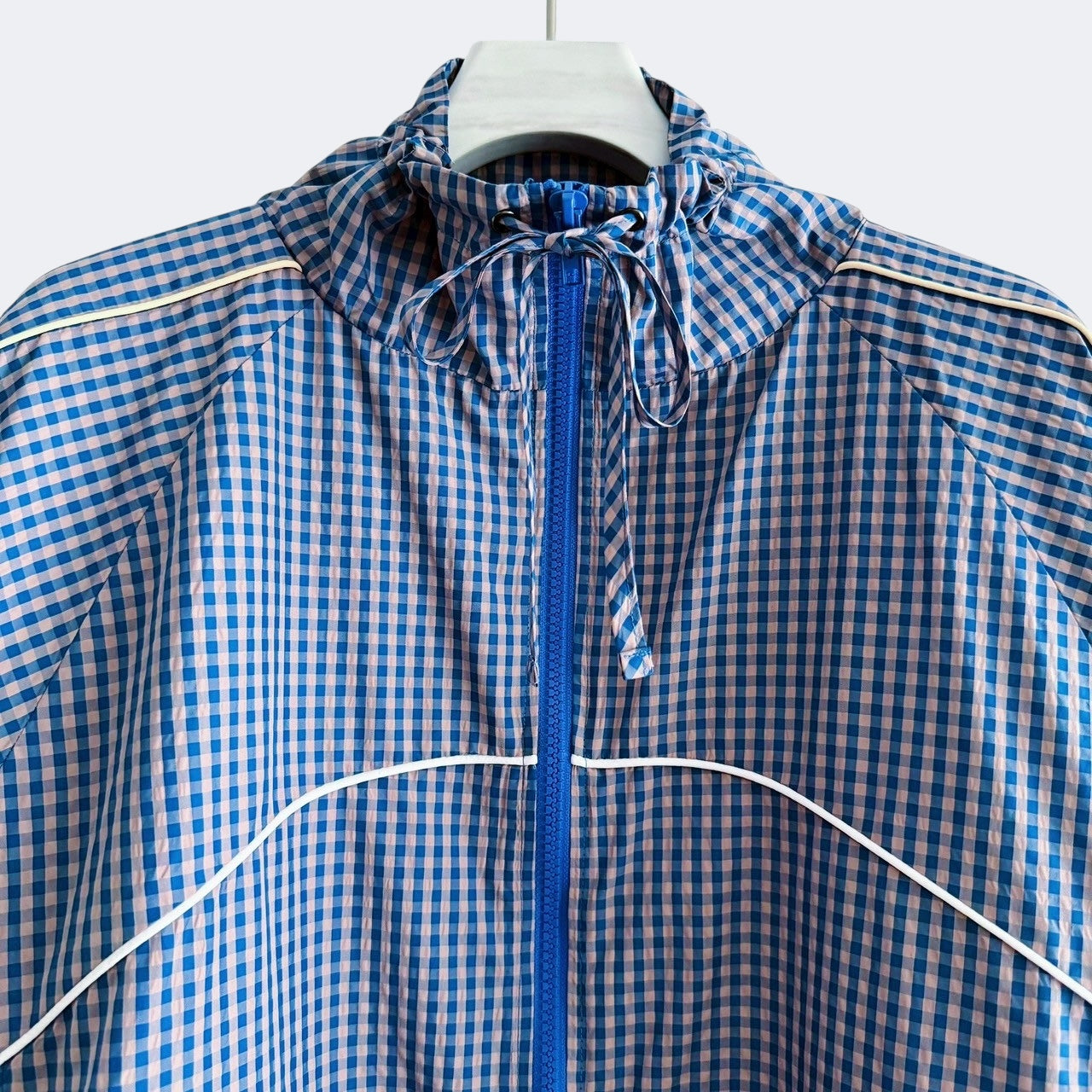 【PRE-ORDER】GINGHAM PANEL TRACK JACKET