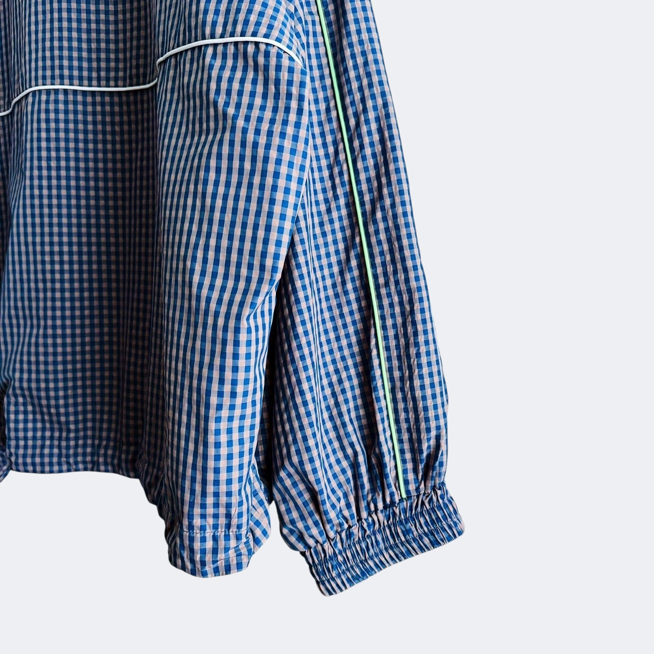 【PRE-ORDER】GINGHAM PANEL TRACK JACKET