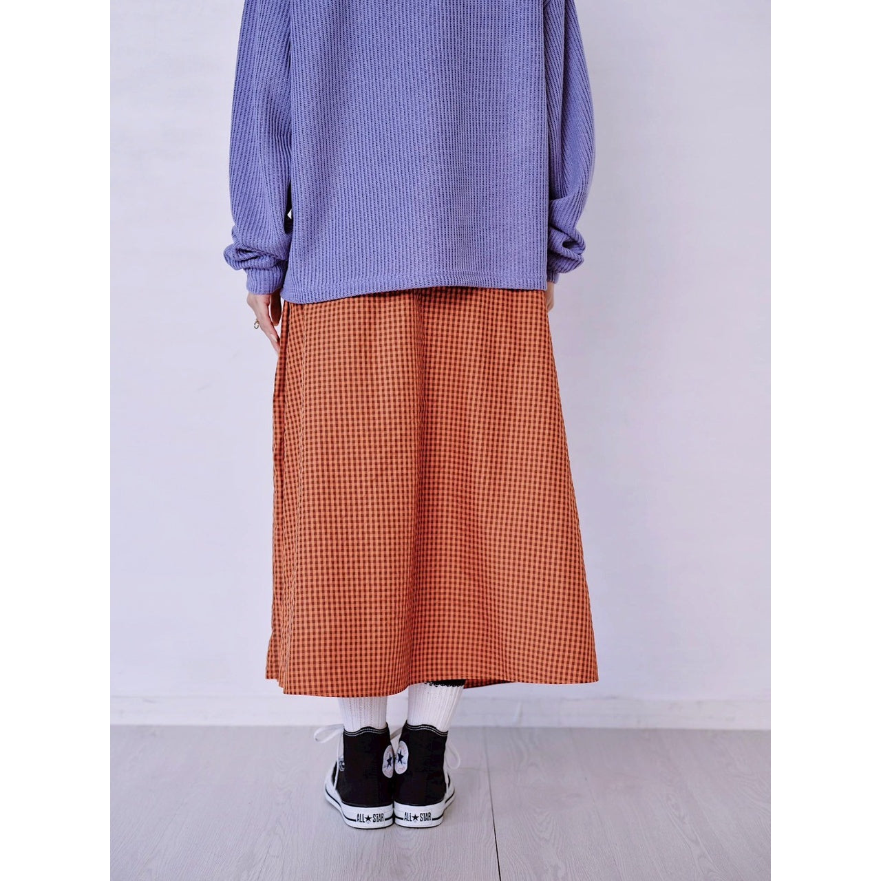 【PRE-ORDER】GINGHAM FLARE SKIRT