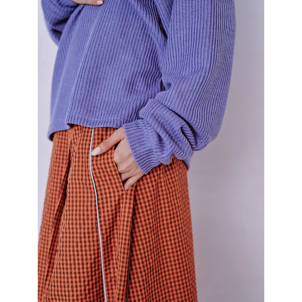 【PRE-ORDER】GINGHAM FLARE SKIRT