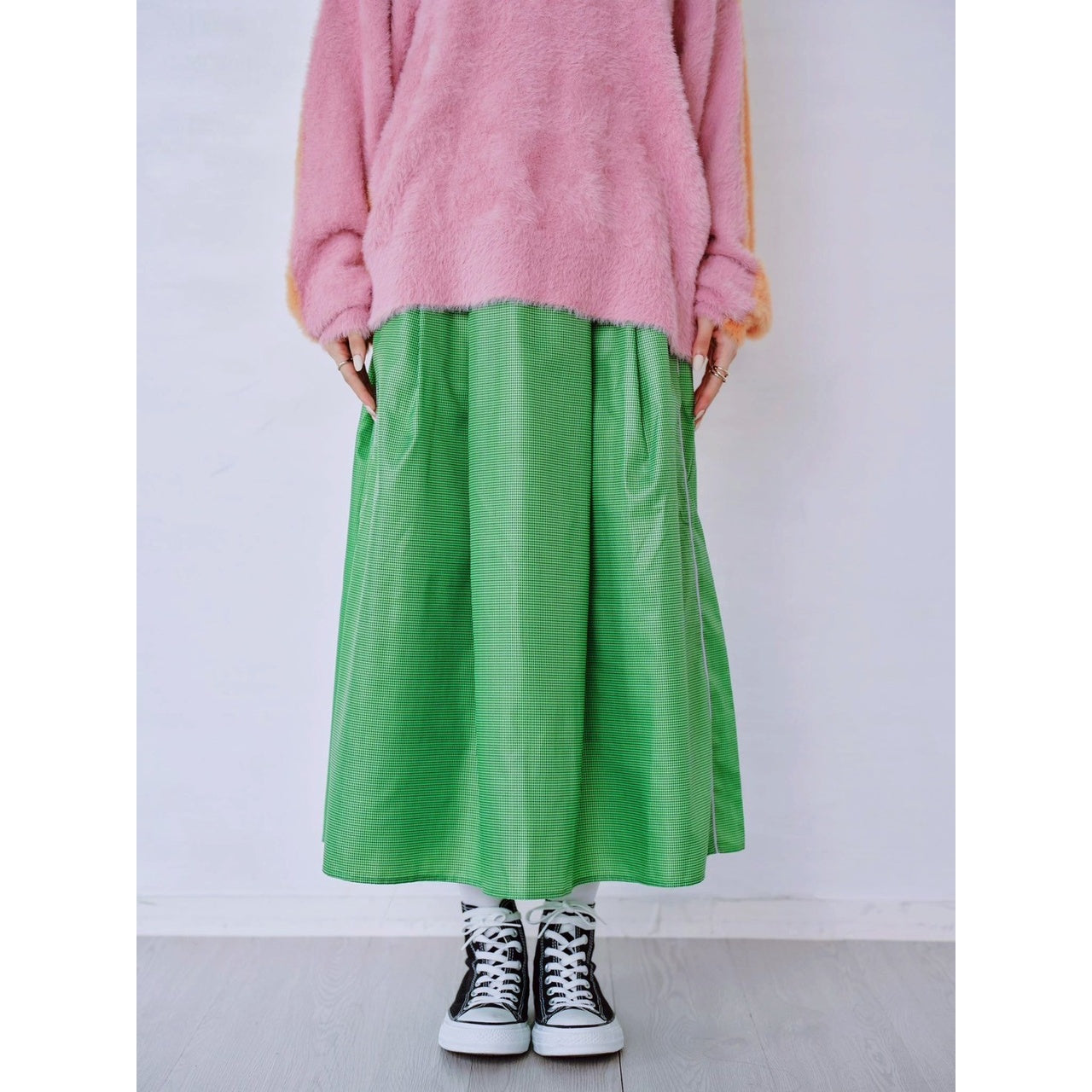 【PRE-ORDER】GINGHAM FLARE SKIRT
