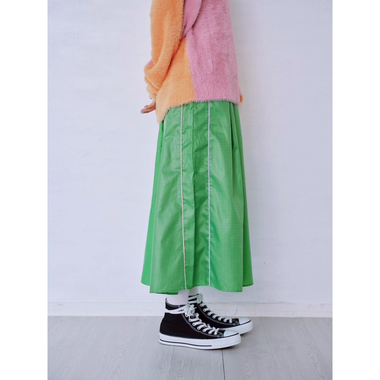 【PRE-ORDER】GINGHAM FLARE SKIRT