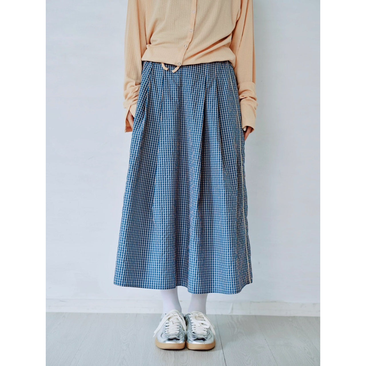 【PRE-ORDER】GINGHAM FLARE SKIRT