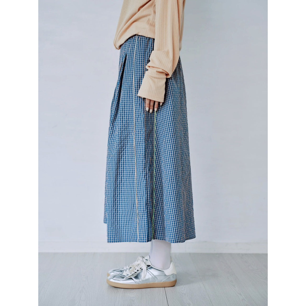 【PRE-ORDER】GINGHAM FLARE SKIRT