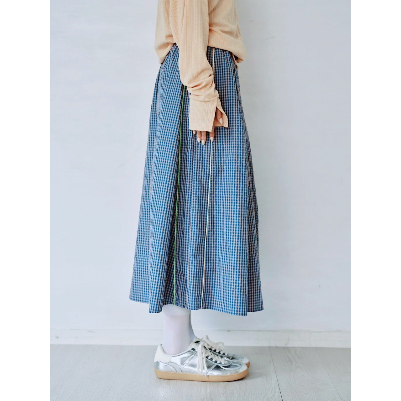 【PRE-ORDER】GINGHAM FLARE SKIRT