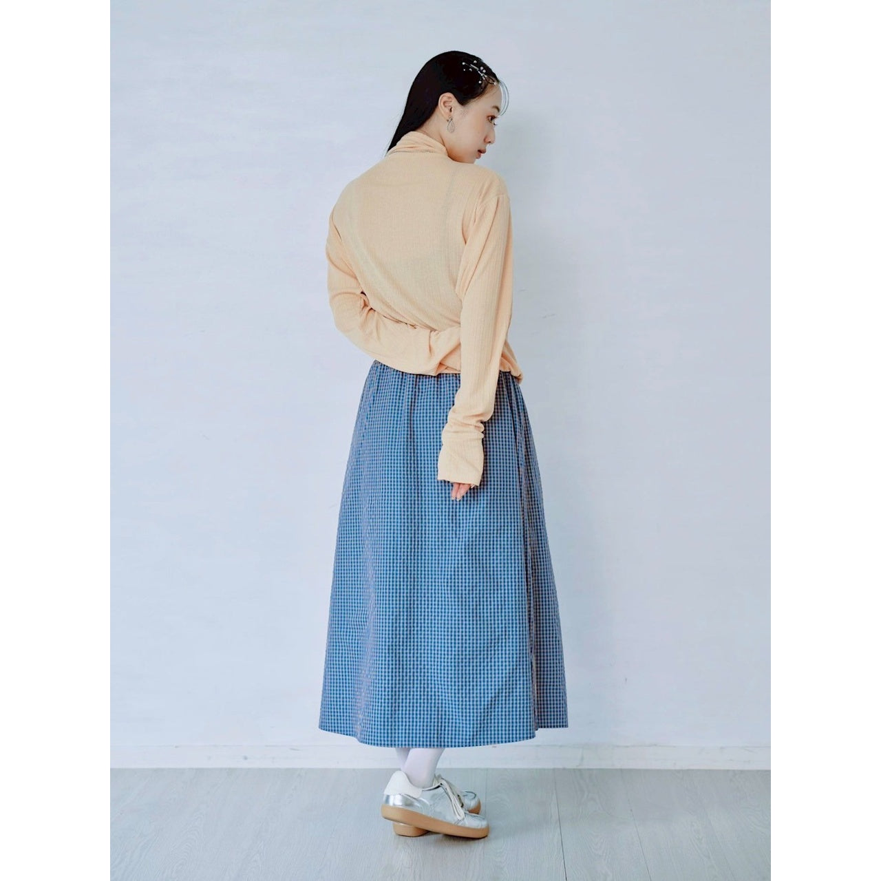 【PRE-ORDER】RIB HIGH NECK DRAWSTRING SHIRT