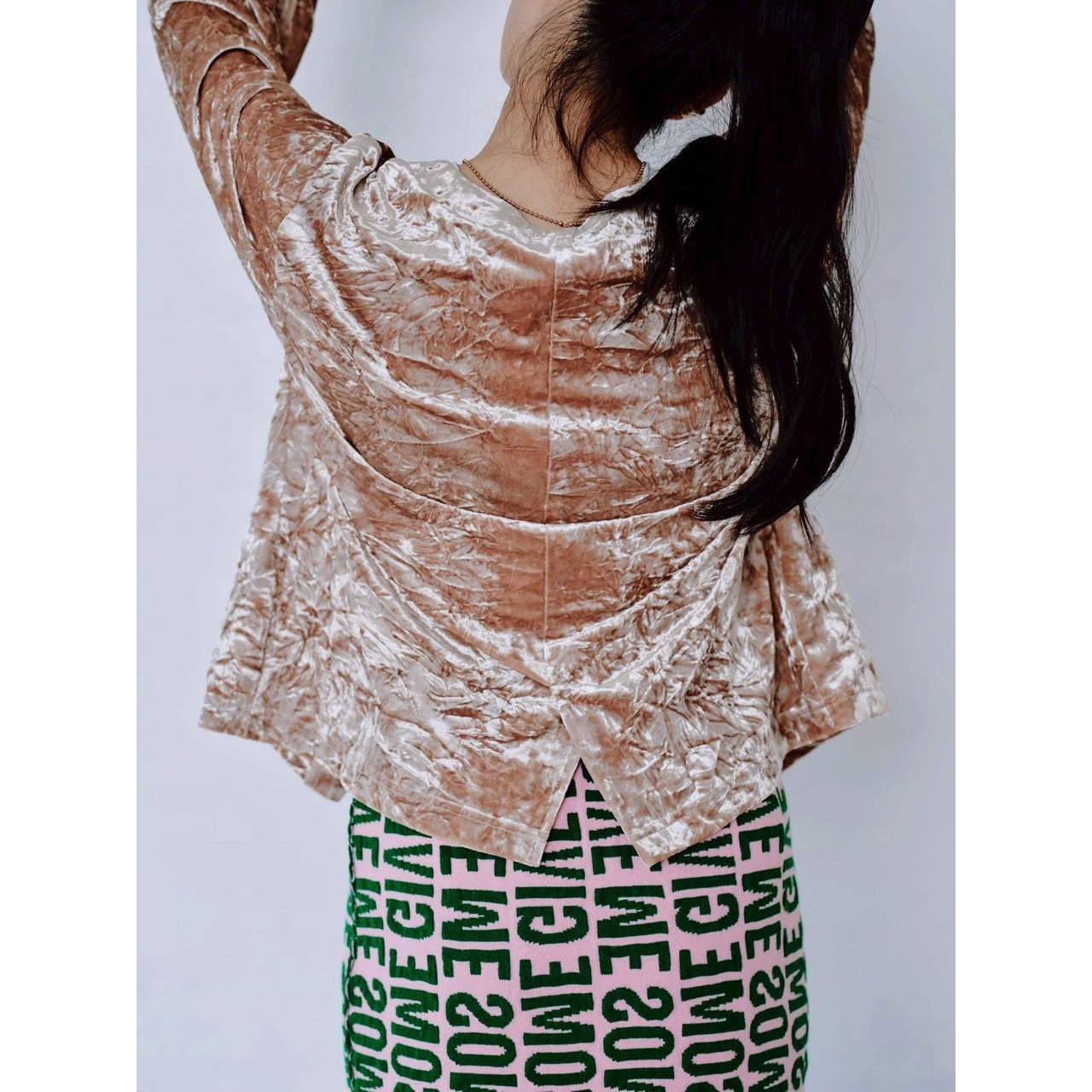 【PRE-ORDER】CRUSHED VELOUR CARDIGAN
