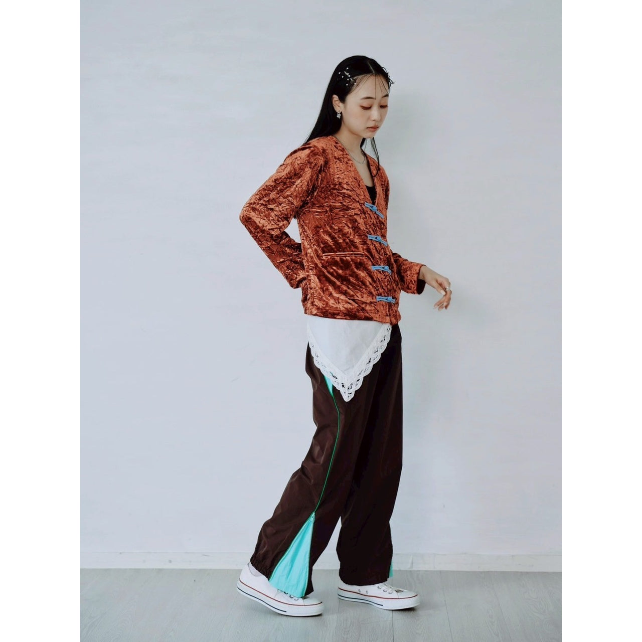 【PRE-ORDER】CRUSHED VELOUR CARDIGAN