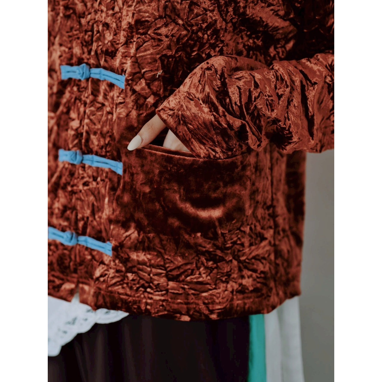 【PRE-ORDER】CRUSHED VELOUR CARDIGAN
