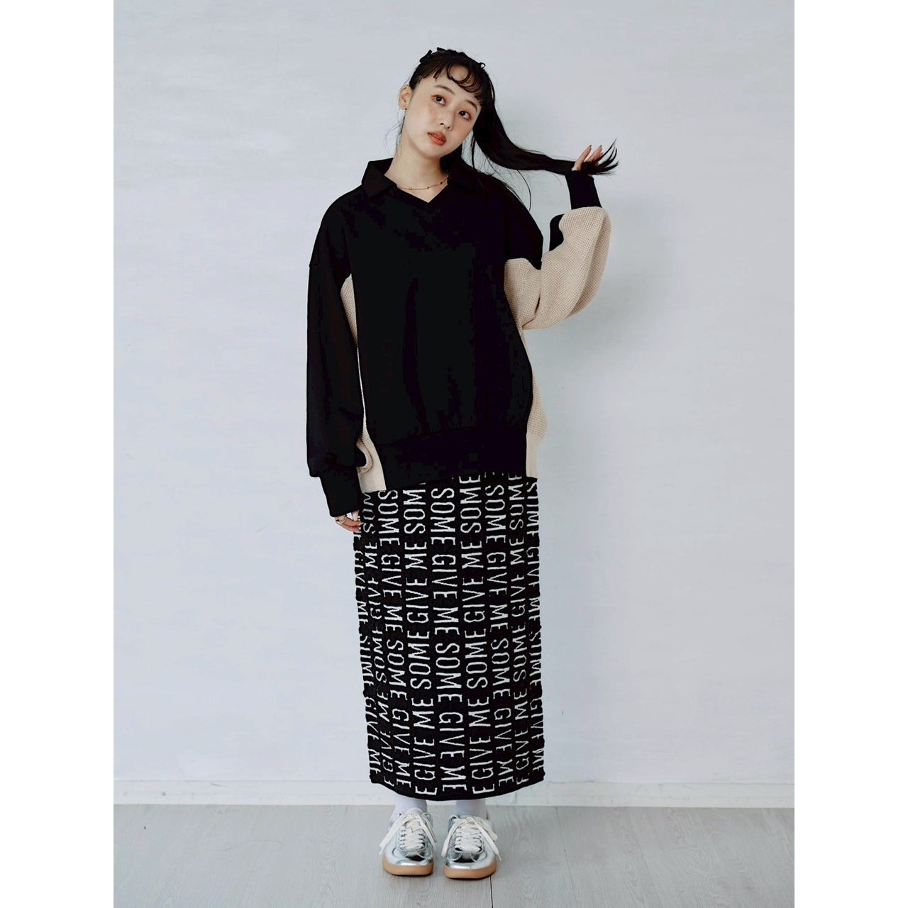 【PRE-ORDER】REVERSIBLE LOGO JACQUARD SKIRT