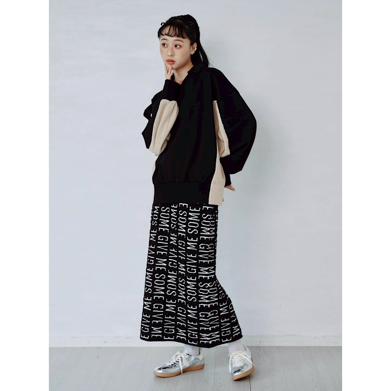 【PRE-ORDER】REVERSIBLE LOGO JACQUARD SKIRT
