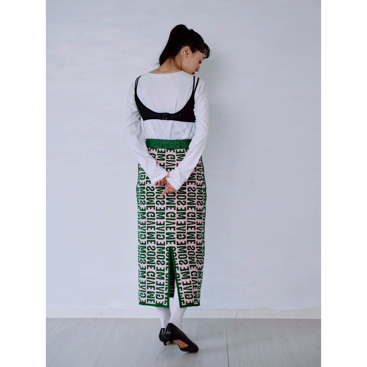 【PRE-ORDER】REVERSIBLE LOGO JACQUARD SKIRT