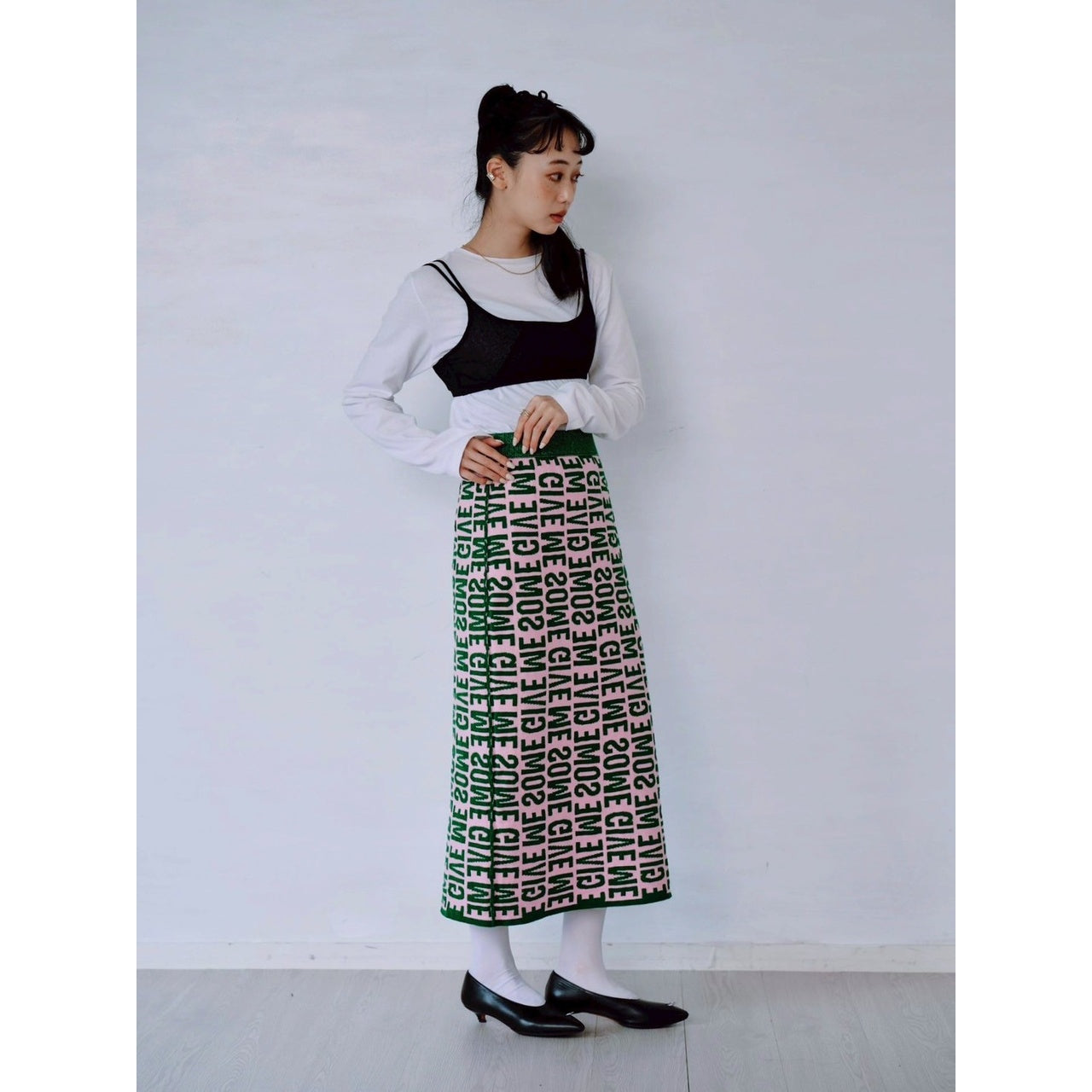【PRE-ORDER】REVERSIBLE LOGO JACQUARD SKIRT