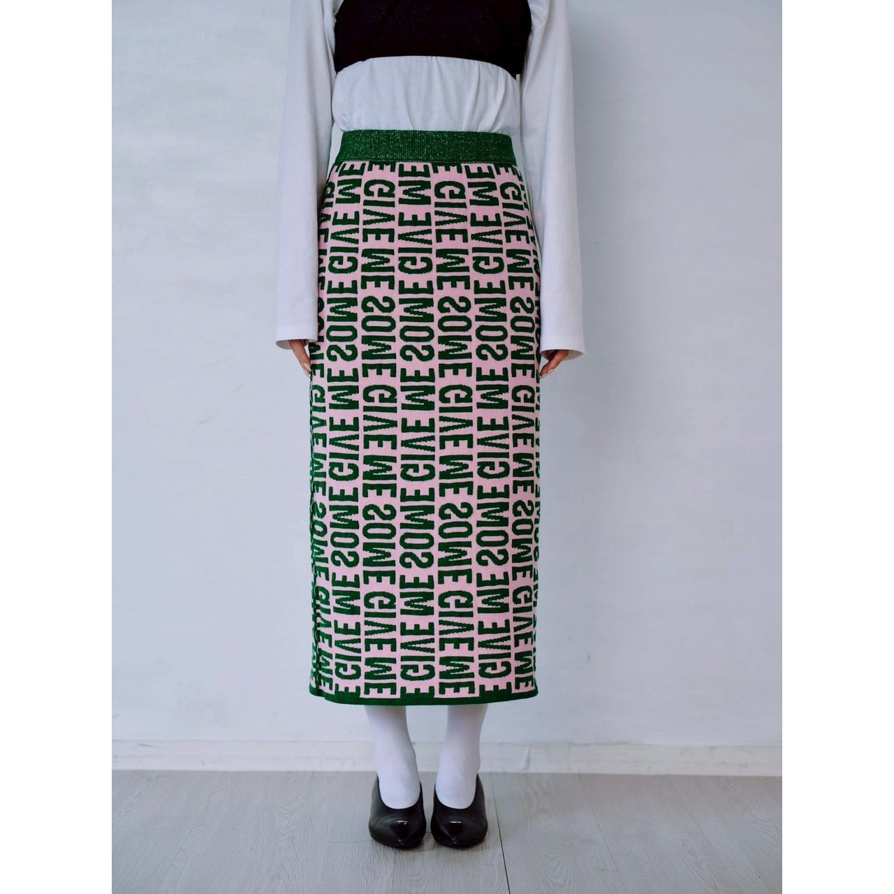 【PRE-ORDER】REVERSIBLE LOGO JACQUARD SKIRT