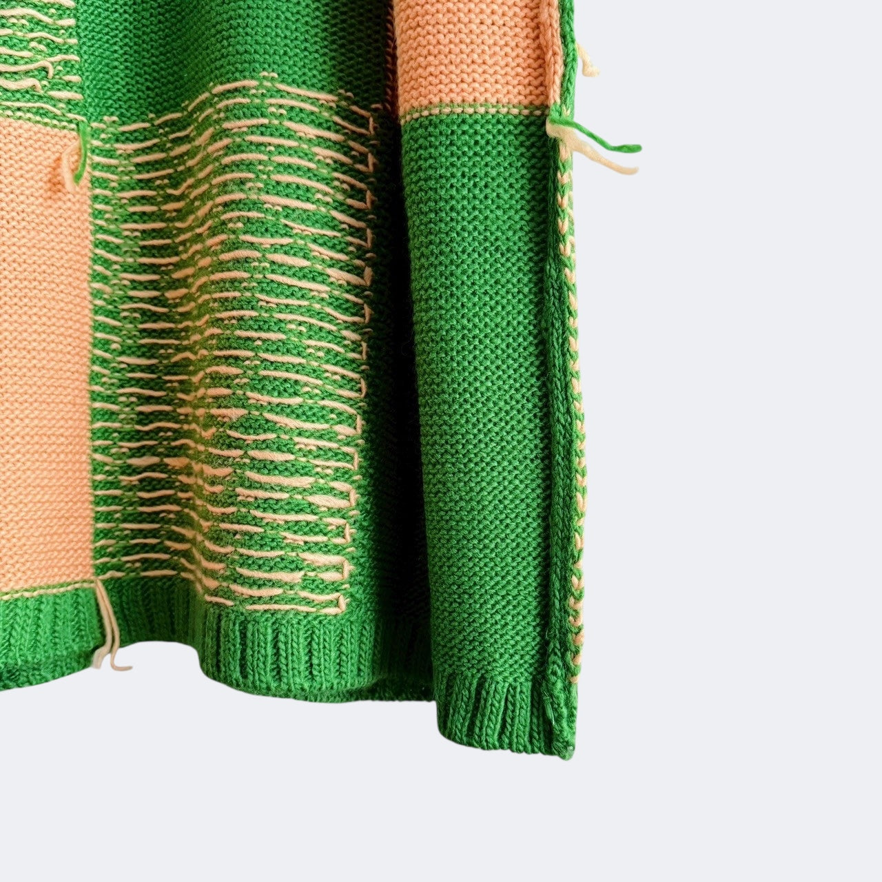 【PRE-ORDER】BLOCK CHECK KNIT DRESS