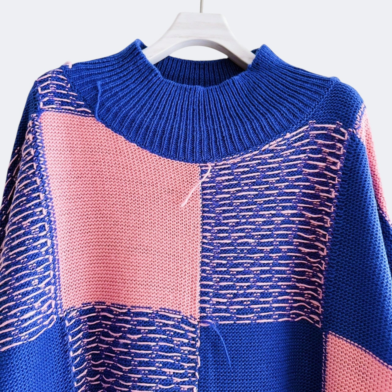 【PRE-ORDER】BLOCK CHECK KNIT DRESS
