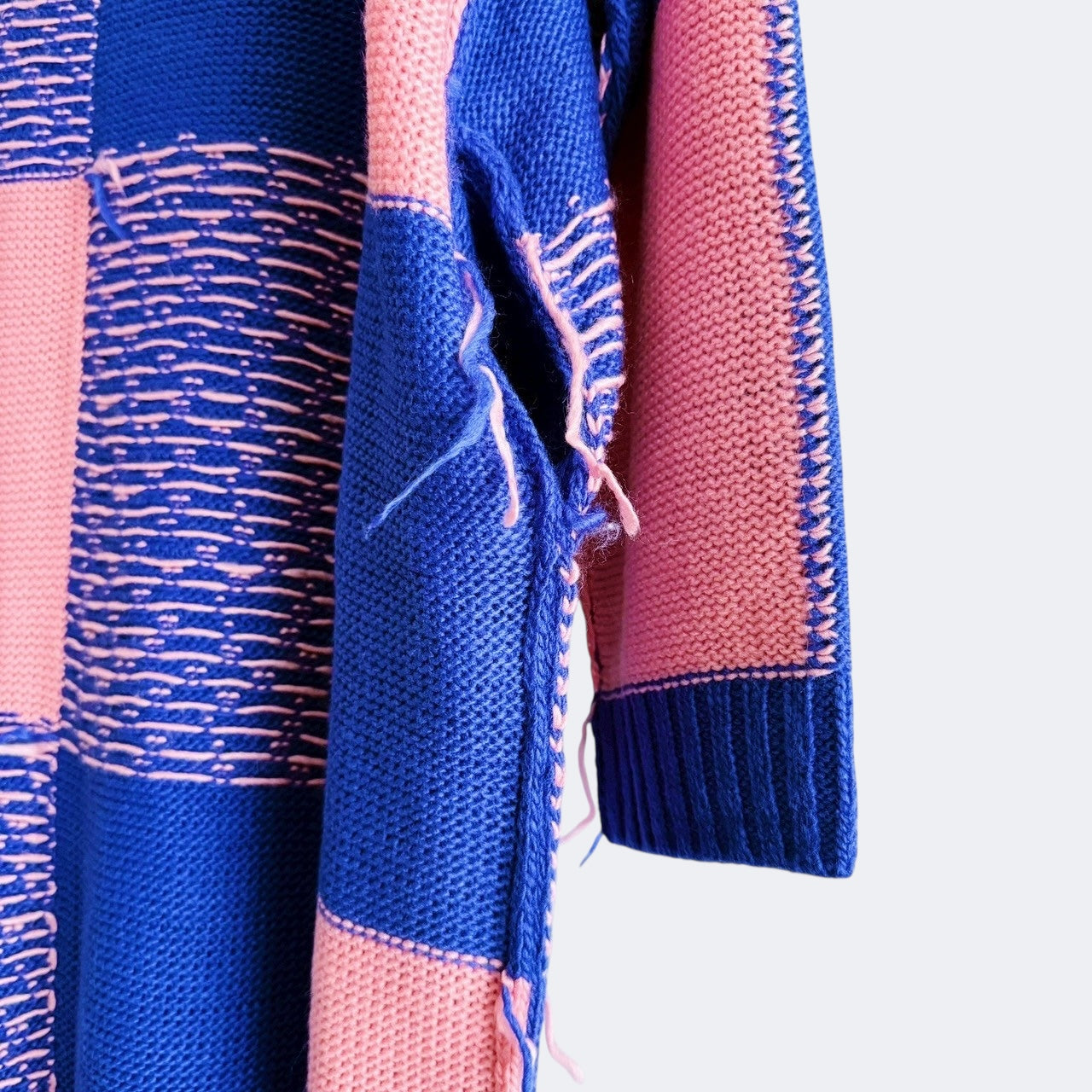 【PRE-ORDER】BLOCK CHECK KNIT DRESS