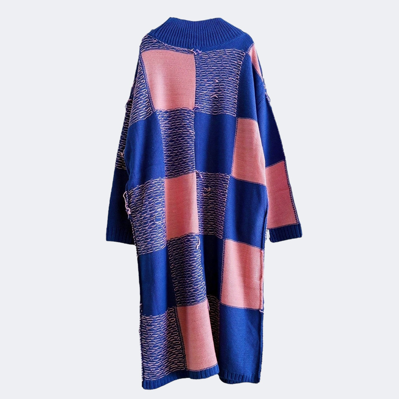 【PRE-ORDER】BLOCK CHECK KNIT DRESS