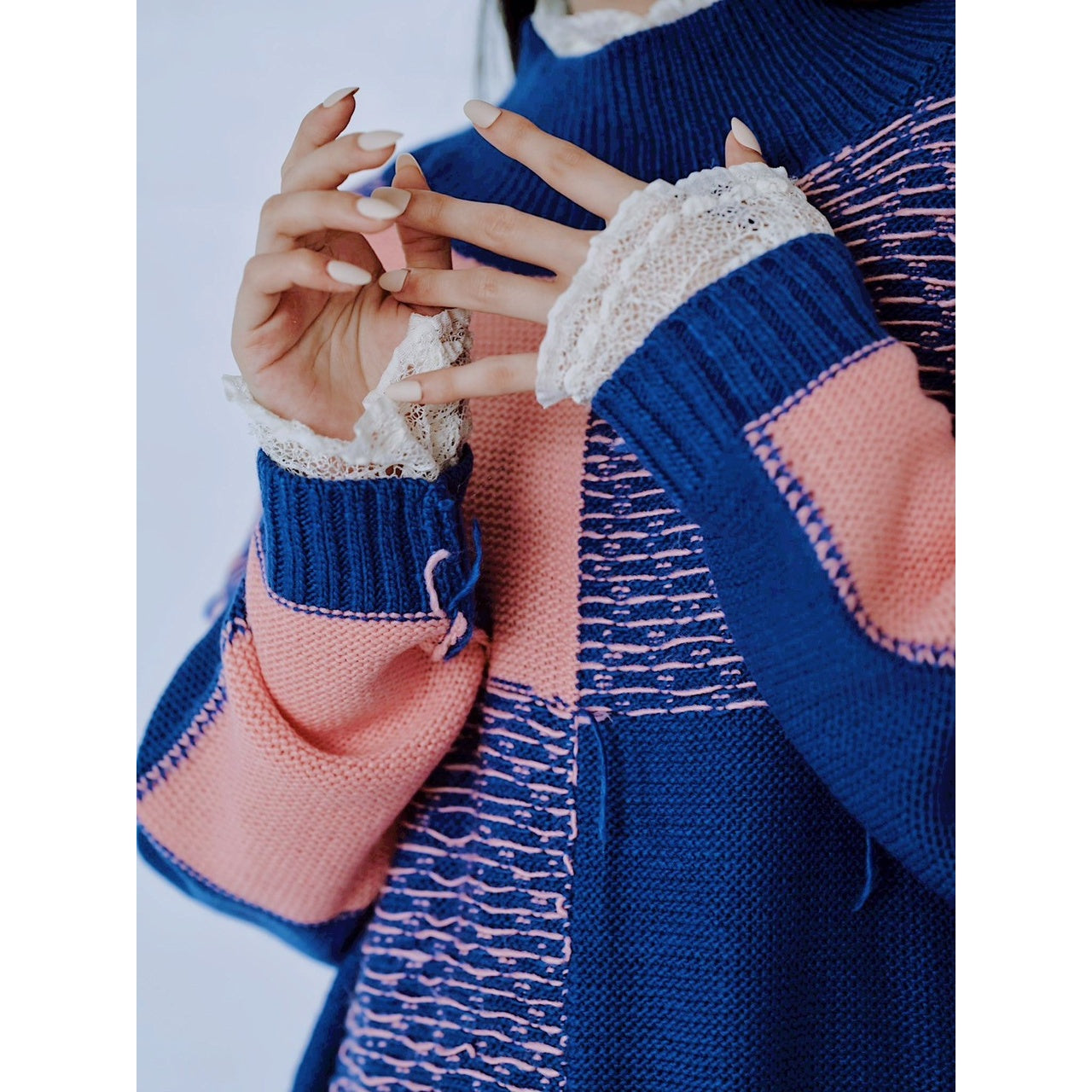 【PRE-ORDER】BLOCK CHECK KNIT DRESS