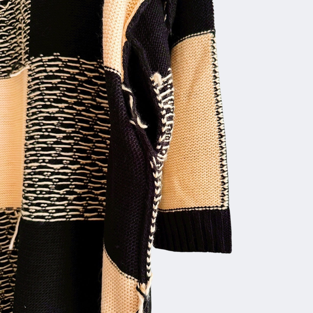 【PRE-ORDER】BLOCK CHECK KNIT DRESS