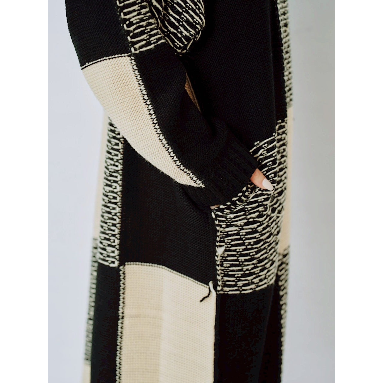 【PRE-ORDER】BLOCK CHECK KNIT DRESS