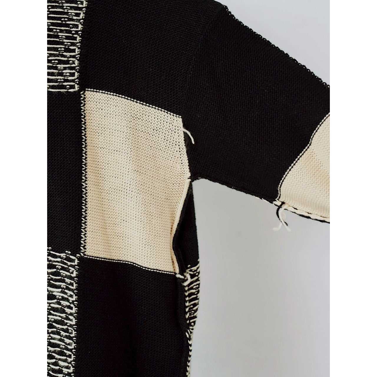 【PRE-ORDER】BLOCK CHECK KNIT DRESS