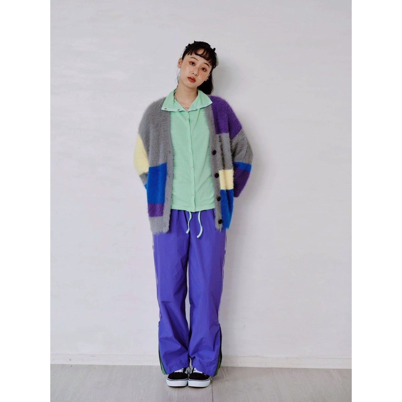 【PRE-ORDER】MULTI COLOR SHAGGY KNIT CARDIGAN