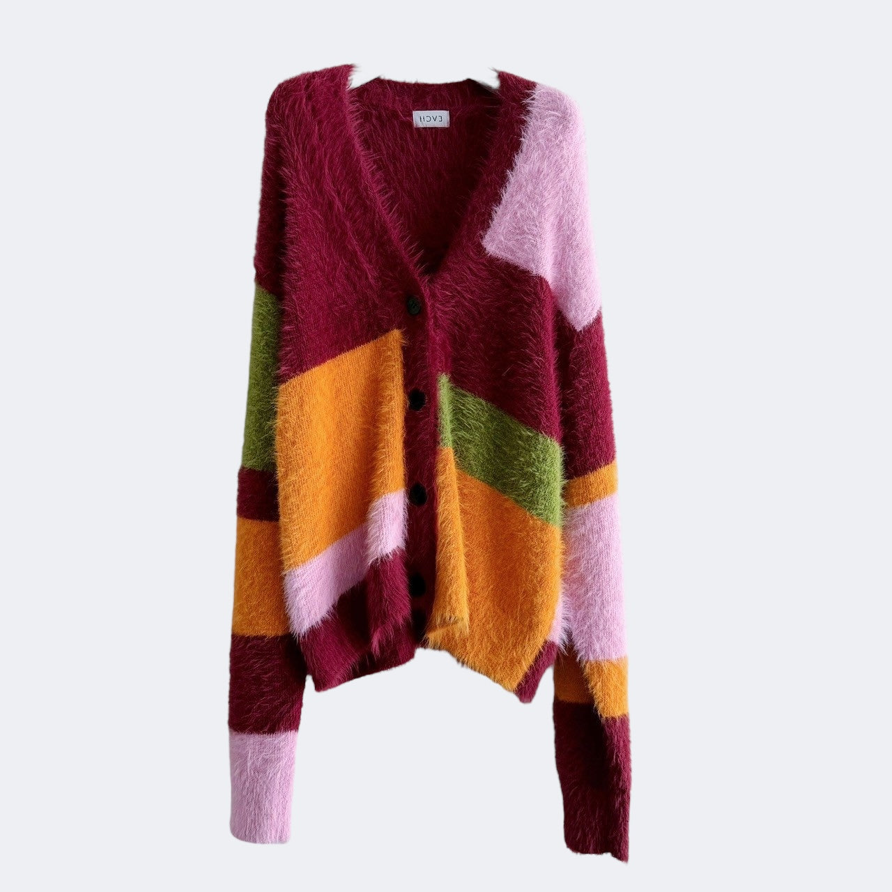 【PRE-ORDER】MULTI COLOR SHAGGY KNIT CARDIGAN