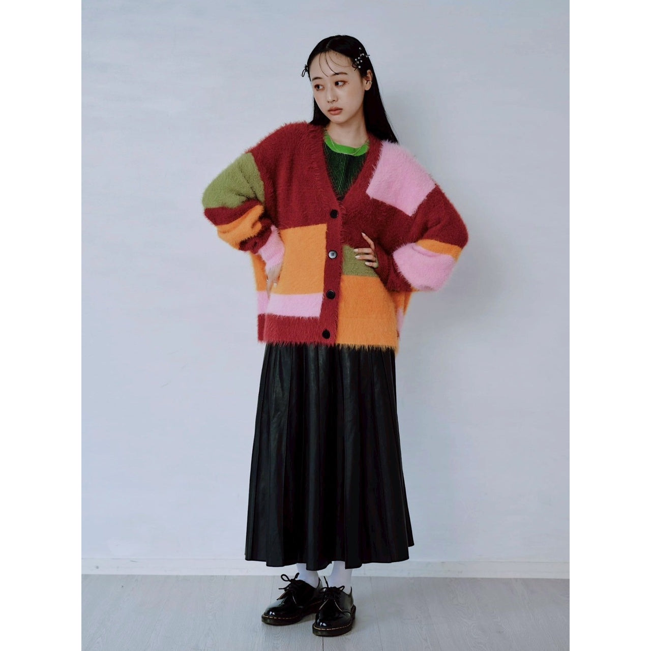 【PRE-ORDER】MULTI COLOR SHAGGY KNIT CARDIGAN