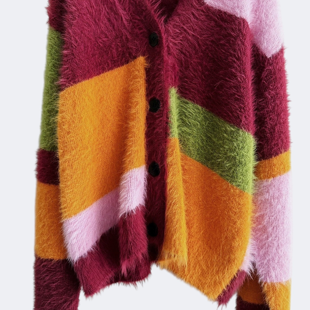 【PRE-ORDER】MULTI COLOR SHAGGY KNIT CARDIGAN