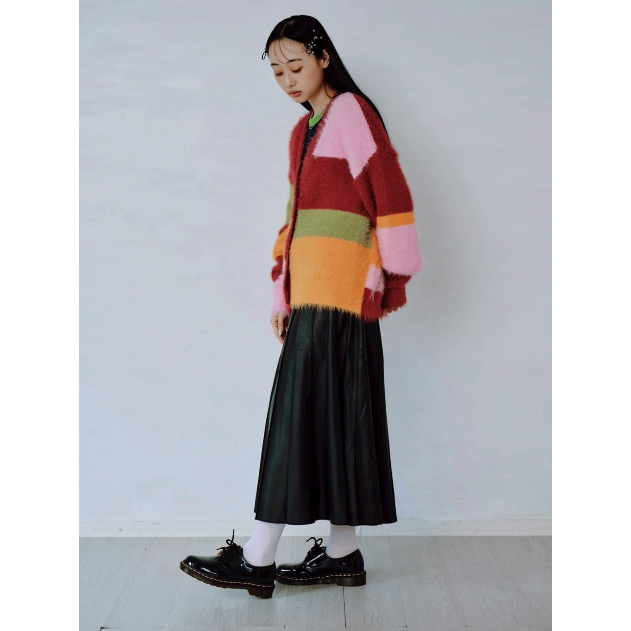 【PRE-ORDER】MULTI COLOR SHAGGY KNIT CARDIGAN