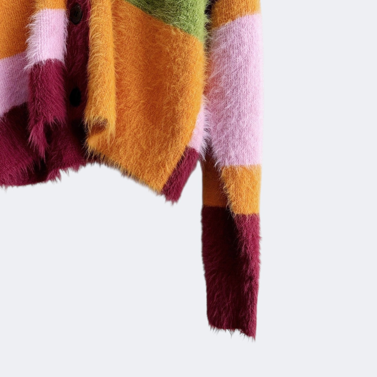 【PRE-ORDER】MULTI COLOR SHAGGY KNIT CARDIGAN