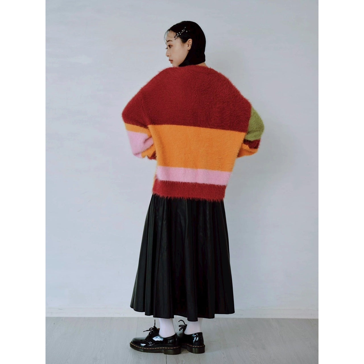 【PRE-ORDER】MULTI COLOR SHAGGY KNIT CARDIGAN