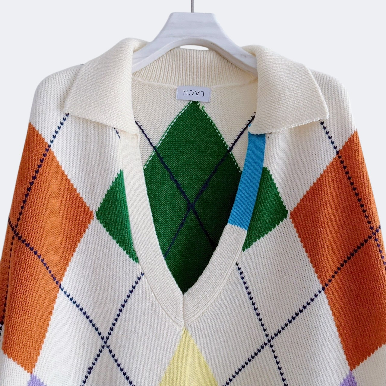 【PRE-ORDER】ARGYLE KNIT DRESS