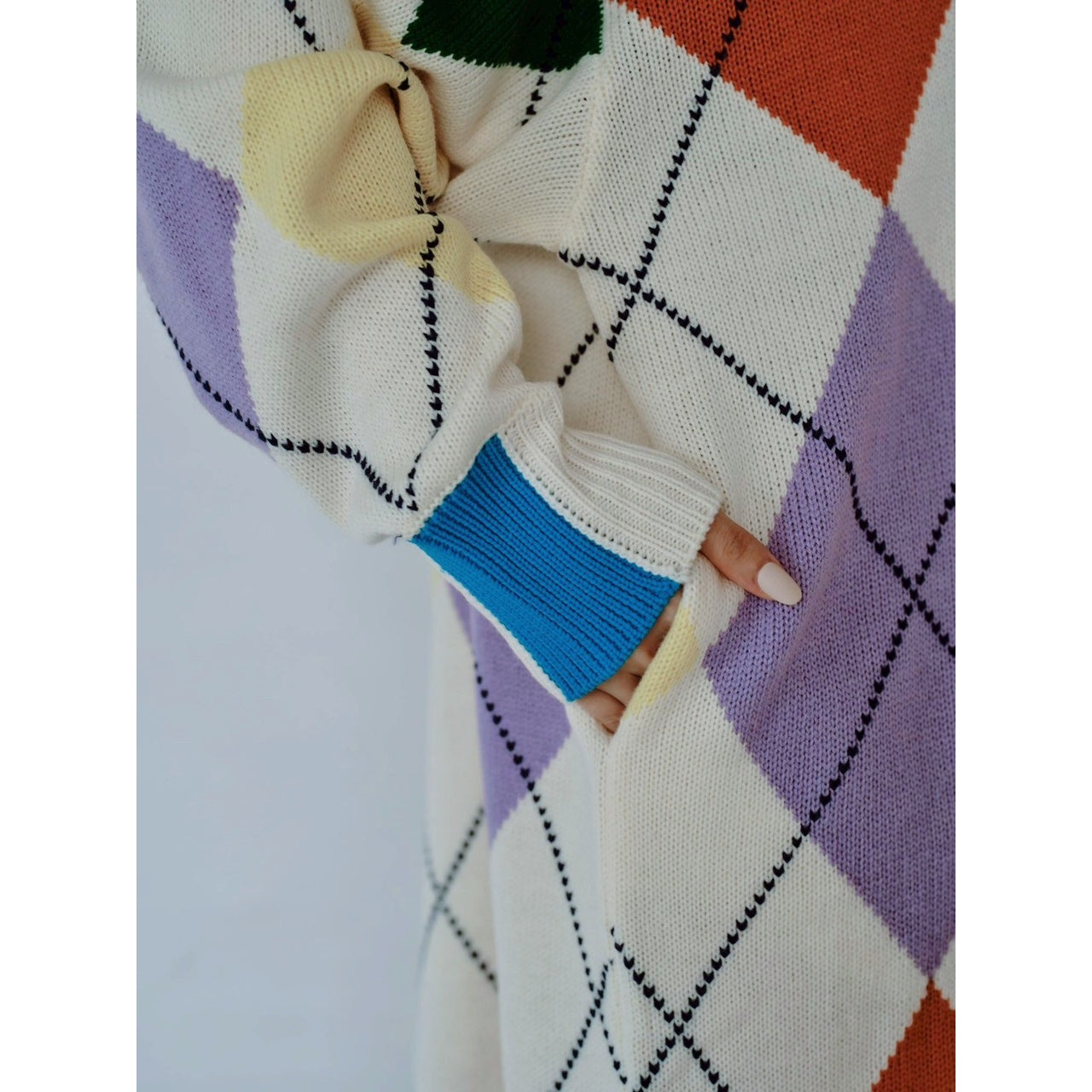 【PRE-ORDER】ARGYLE KNIT DRESS