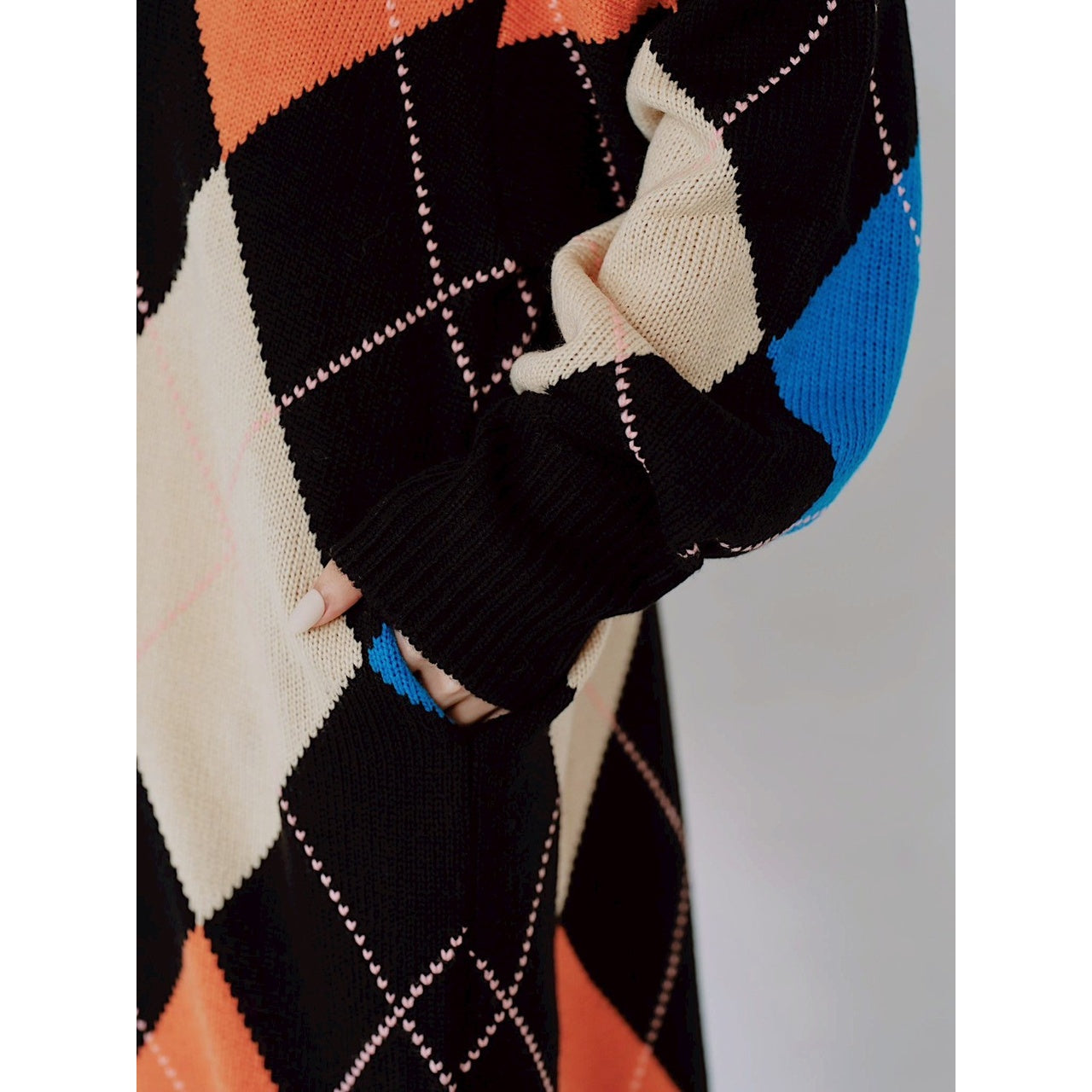 【PRE-ORDER】ARGYLE KNIT DRESS