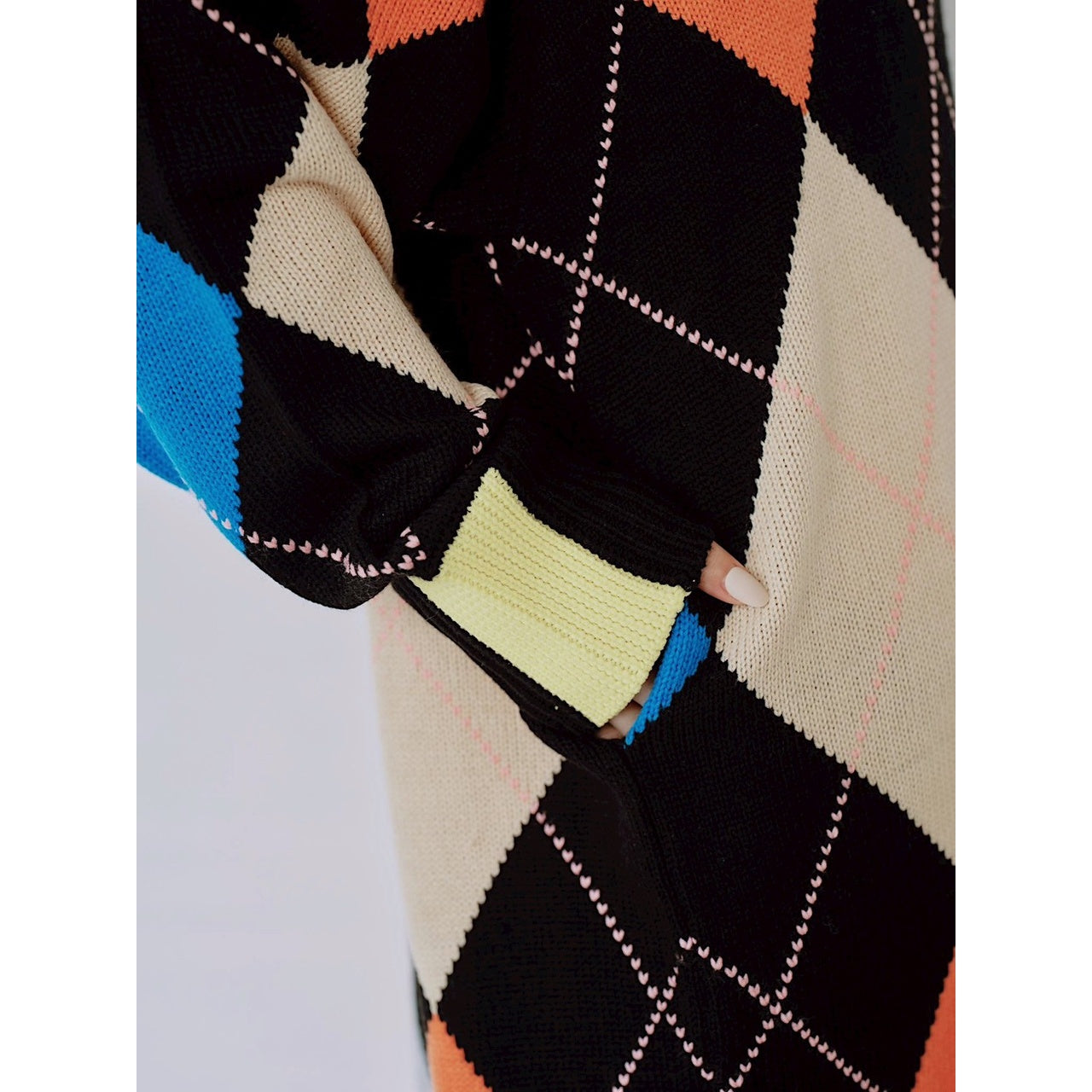【PRE-ORDER】ARGYLE KNIT DRESS