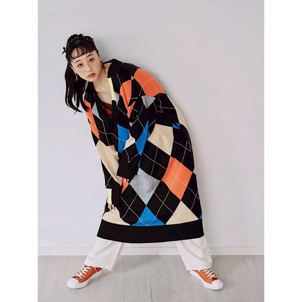 【PRE-ORDER】ARGYLE KNIT DRESS