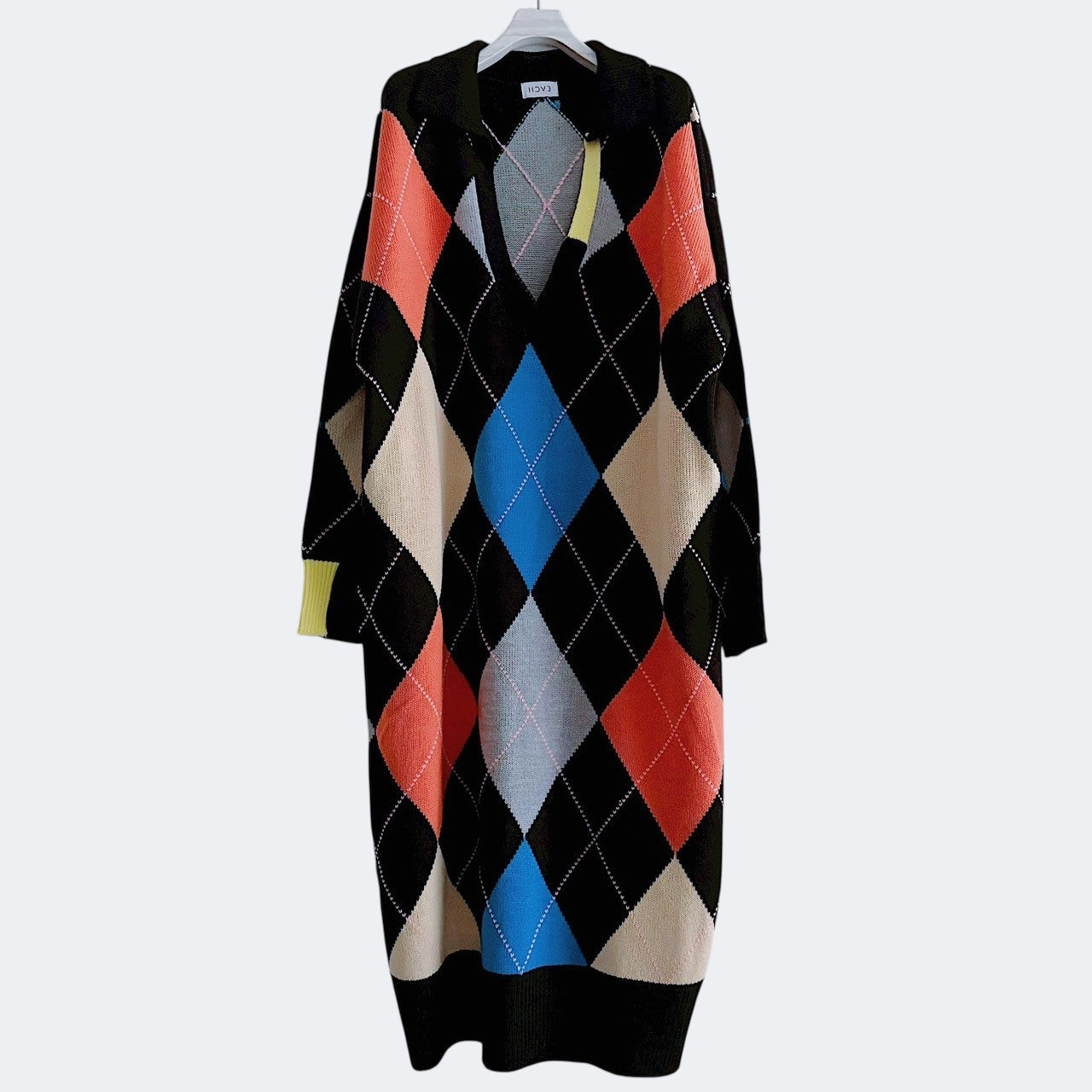 【PRE-ORDER】ARGYLE KNIT DRESS