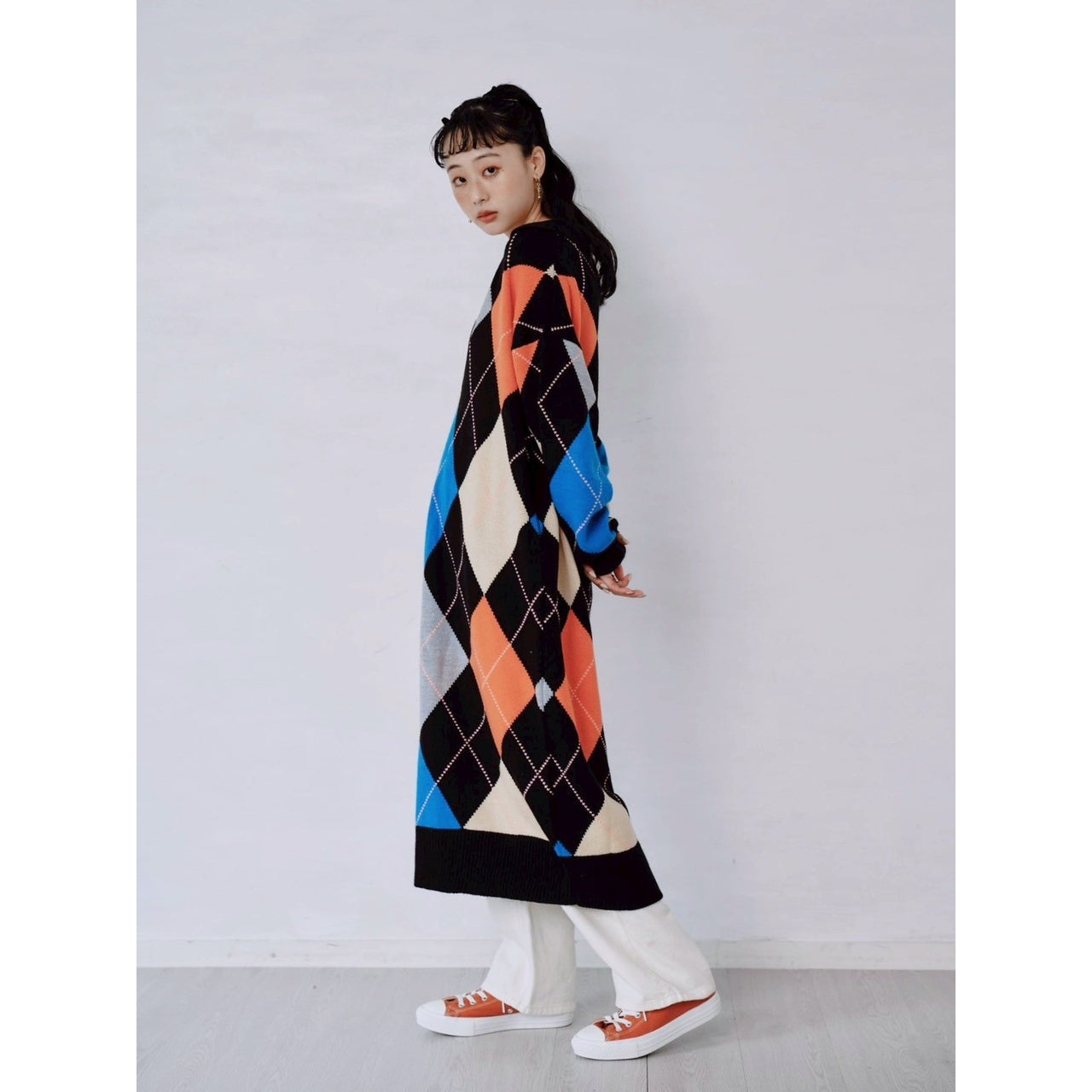 【PRE-ORDER】ARGYLE KNIT DRESS