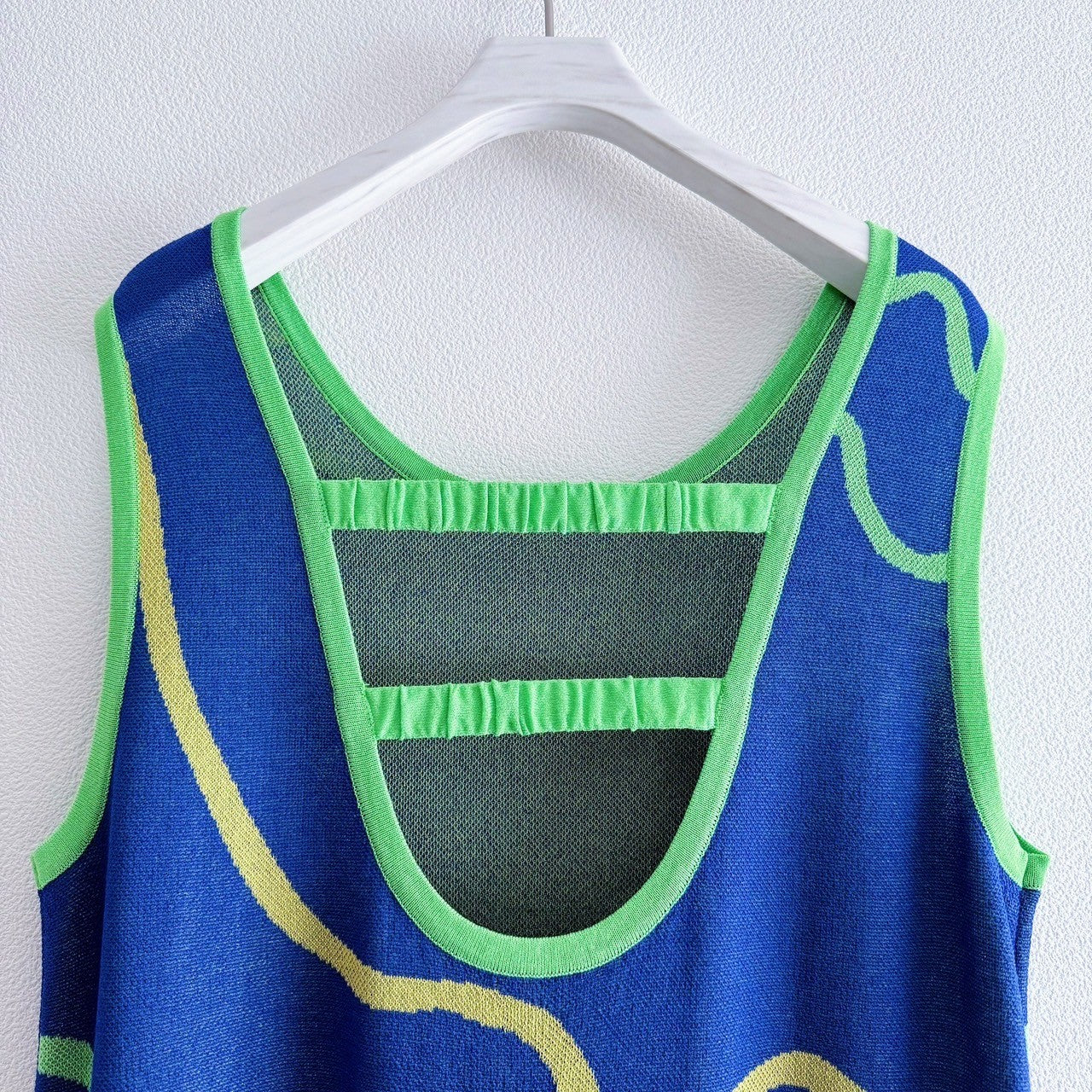 WAVE PATTERN KNIT DRESS