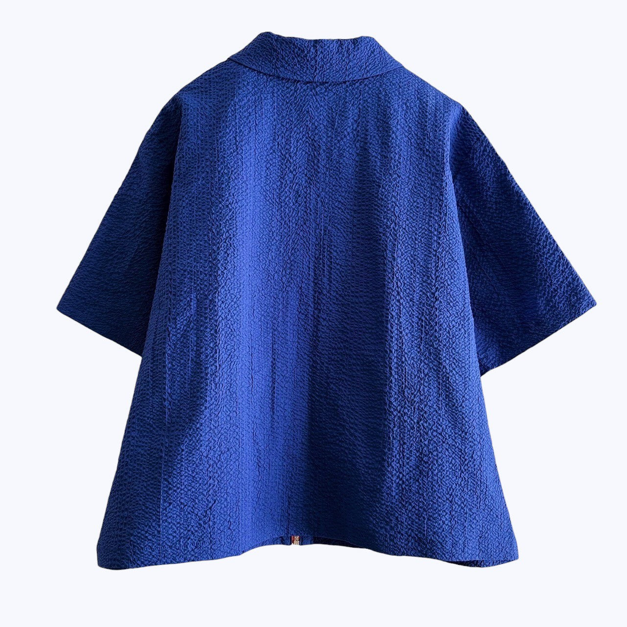 【PRE-ORDER】CONTRAST ZIP SEERSUCKER SHIRT