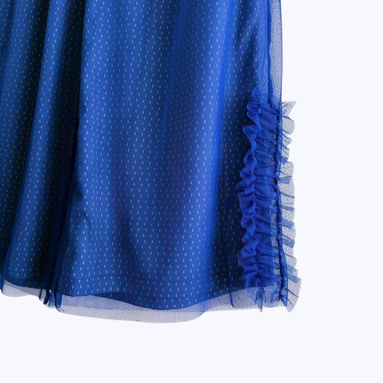 【PRE-ORDER】TULLE LAYERED PRINT WIDE PANTS