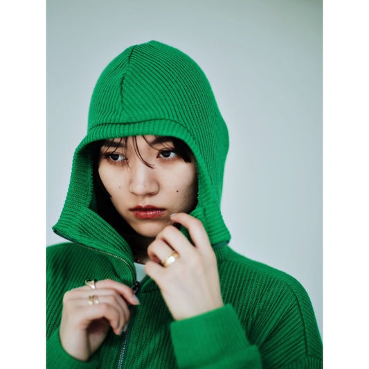 ZIP KNIT HOODIE